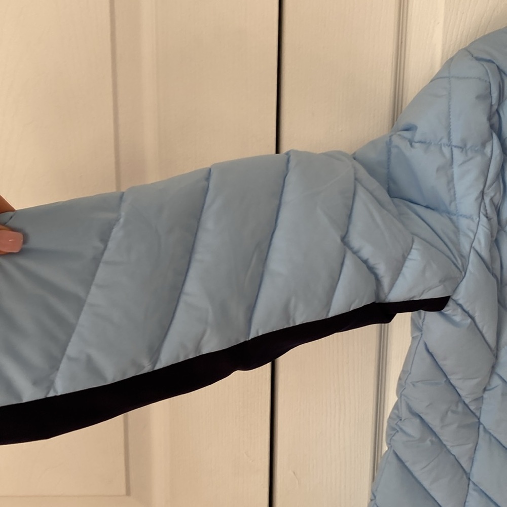NWT Tommy Hilfiger Puffer Coat Women's Sz M Blue Cerulean - Picture 7 of 11